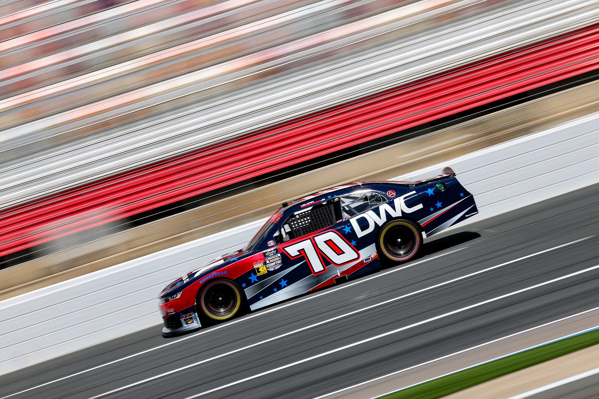 CONCORD, NORTH CAROLINA - MAY 24: Leland Honeyman, driver of the #70 DWC Chevrolet, drives during practice for the NASCAR Xfinity Series BetMGM 300 at Charlotte Motor Speedway on May 24, 2025 in Concord, North Carolina. (Photo by David Jensen/Getty Images) | Getty Images
