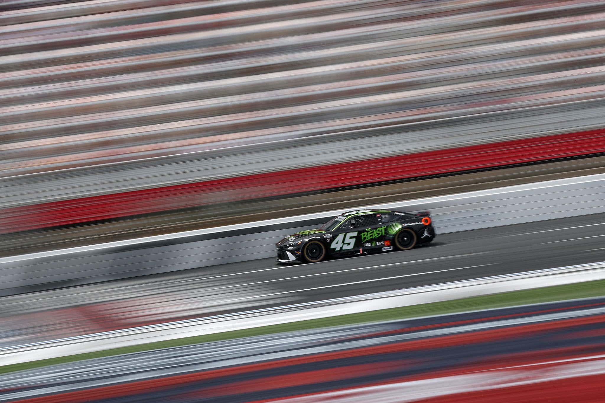 CONCORD, NORTH CAROLINA - MAY 24: Tyler Reddick, driver of the #45 The Beast Toyota, drives during practice for the NASCAR Cup Series Coca-Cola 600 at Charlotte Motor Speedway on May 24, 2025 in Concord, North Carolina. (Photo by Jared C. Tilton/Getty Images) | Getty Images