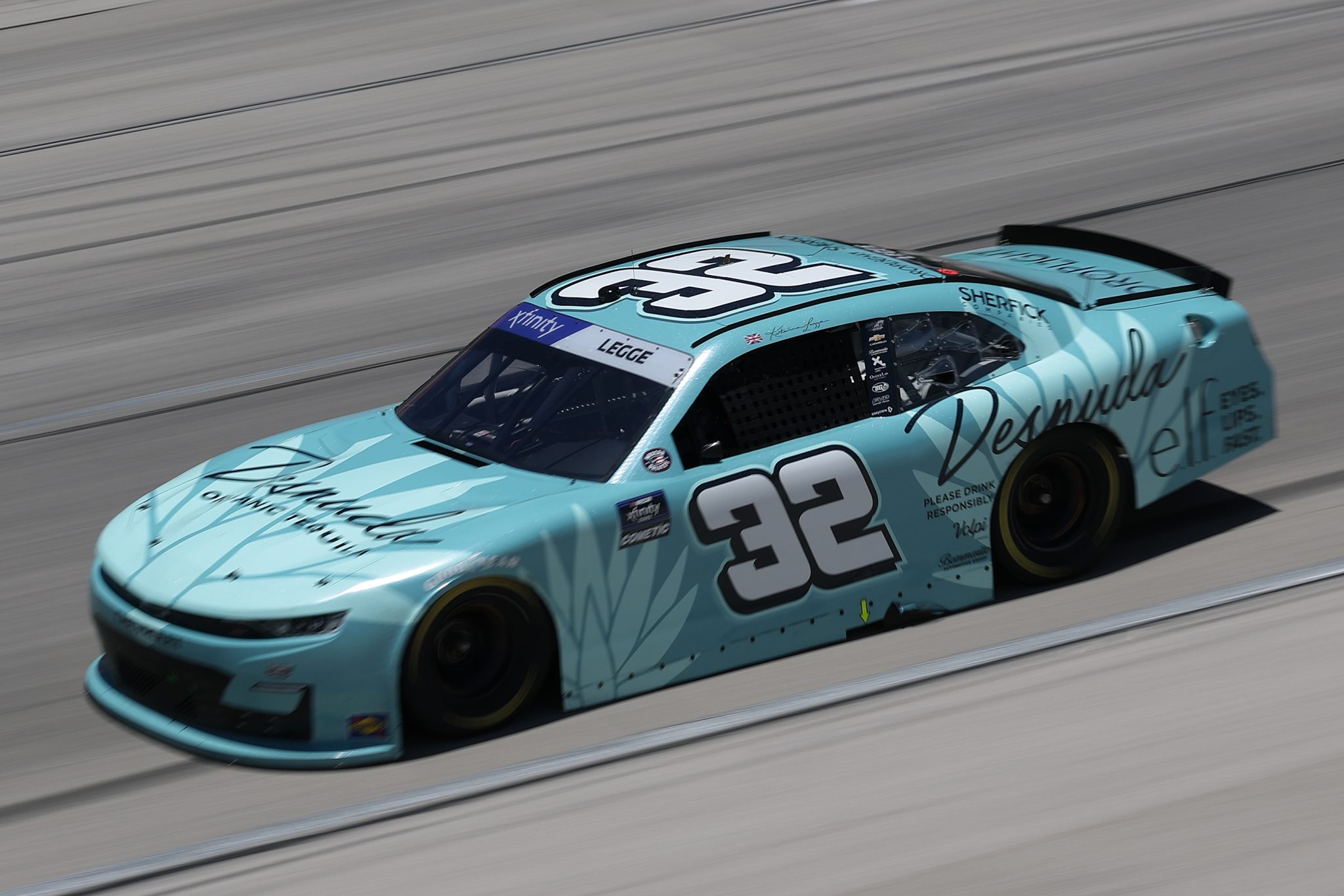 FORT WORTH, TEXAS - MAY 03: Katherine Legge, driver of the #32 Desnuda Tequila Chevrolet, drives during the NASCAR Xfinity Series Andy's Frozen Custard 300 at Texas Motor Speedway on May 03, 2025 in Fort Worth, Texas. (Photo by Kenneth Richmond/Getty Images) | Getty Images