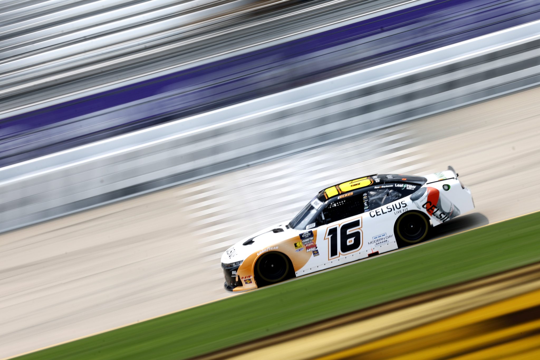 LEBANON, TENNESSEE - MAY 31: Christian Eckes, driver of the #16 Celsius Chevrolet, drives during practice for the NASCAR Xfinity Series Tennessee Lottery 250 at Nashville Superspeedway on May 31, 2025 in Lebanon, Tennessee. (Photo by Sean Gardner/Getty Images) | Getty Images