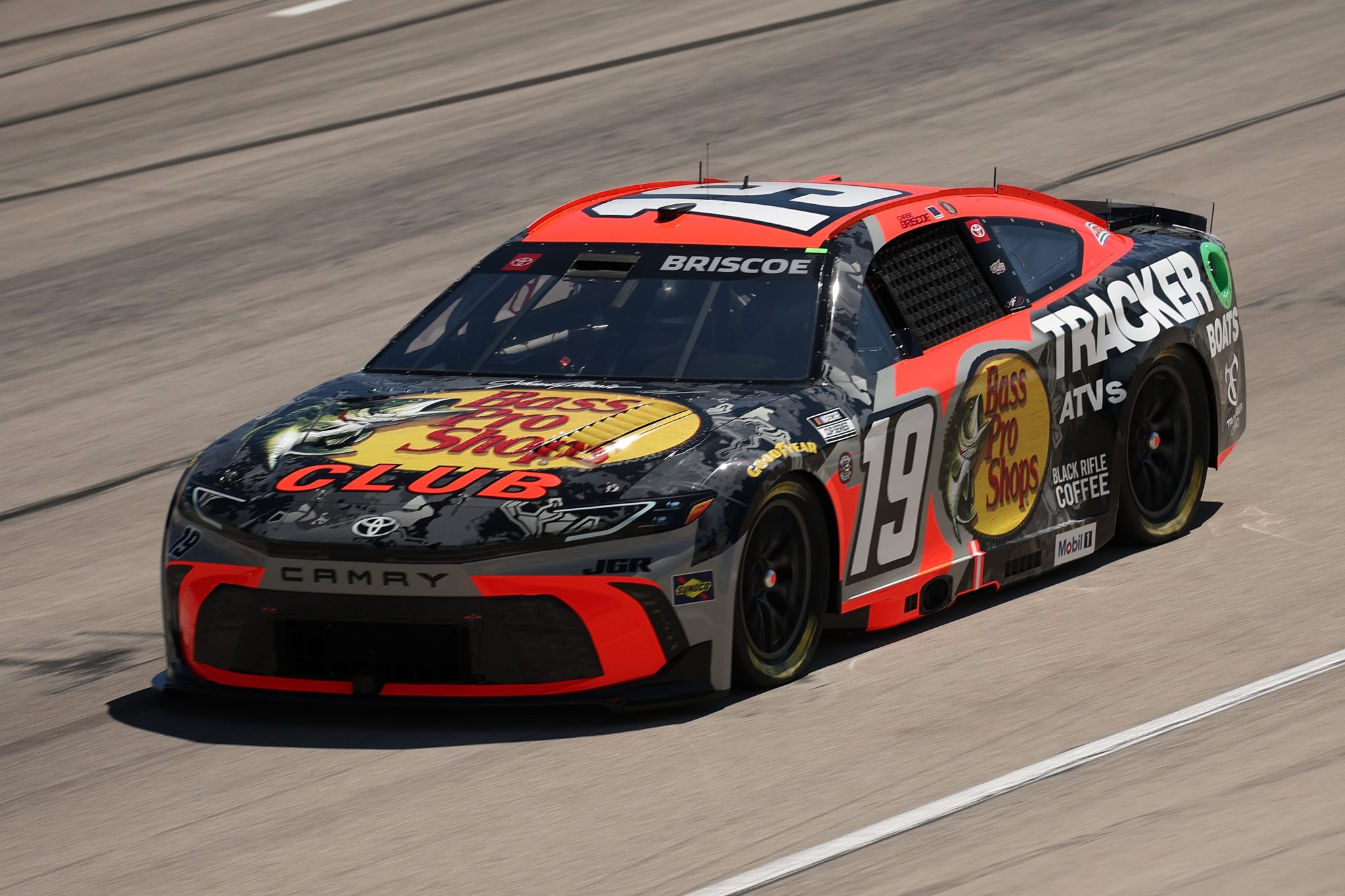 FORT WORTH, TEXAS - MAY 03: Chase Briscoe, driver of the #19 Bass Pro Shops Toyota, drives during practice for the NASCAR Cup Series Würth 400 at Texas Motor Speedway on May 03, 2025 in Fort Worth, Texas. (Photo by Chris Graythen/Getty Images) | Getty Images