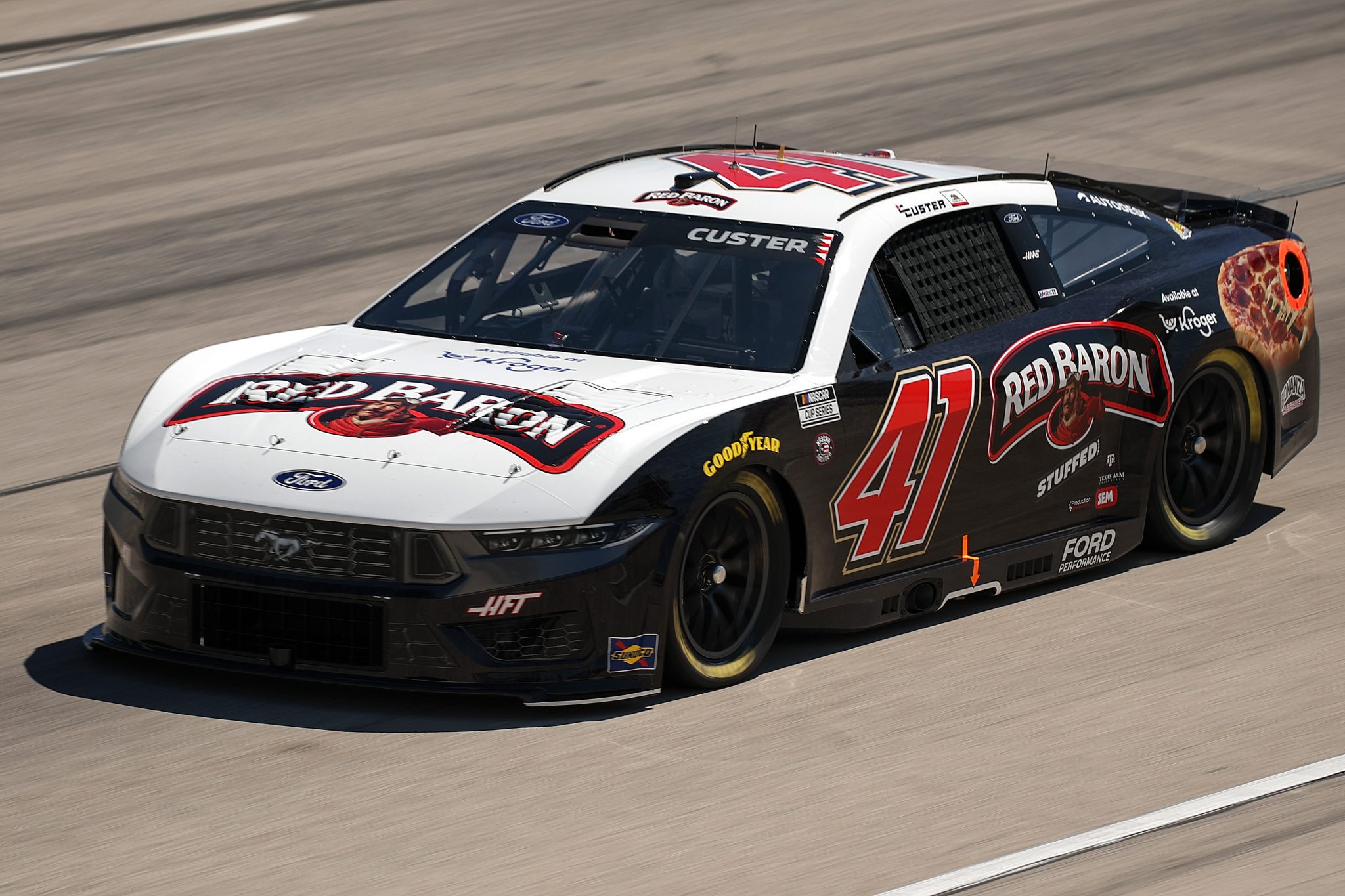 FORT WORTH, TEXAS - MAY 03: Cole Custer, driver of the #41 Red Baron Ford, drives during practice for the NASCAR Cup Series Würth 400 at Texas Motor Speedway on May 03, 2025 in Fort Worth, Texas. (Photo by Chris Graythen/Getty Images) | Getty Images