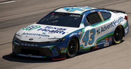FORT WORTH, TEXAS - MAY 03: Erik Jones, driver of the #43 AdventHealth Toyota, drives during qualifying for the NASCAR Cup Series Würth 400 at Texas Motor Speedway on May 03, 2025 in Fort Worth, Texas. (Photo by Chris Graythen/Getty Images) | Getty Images