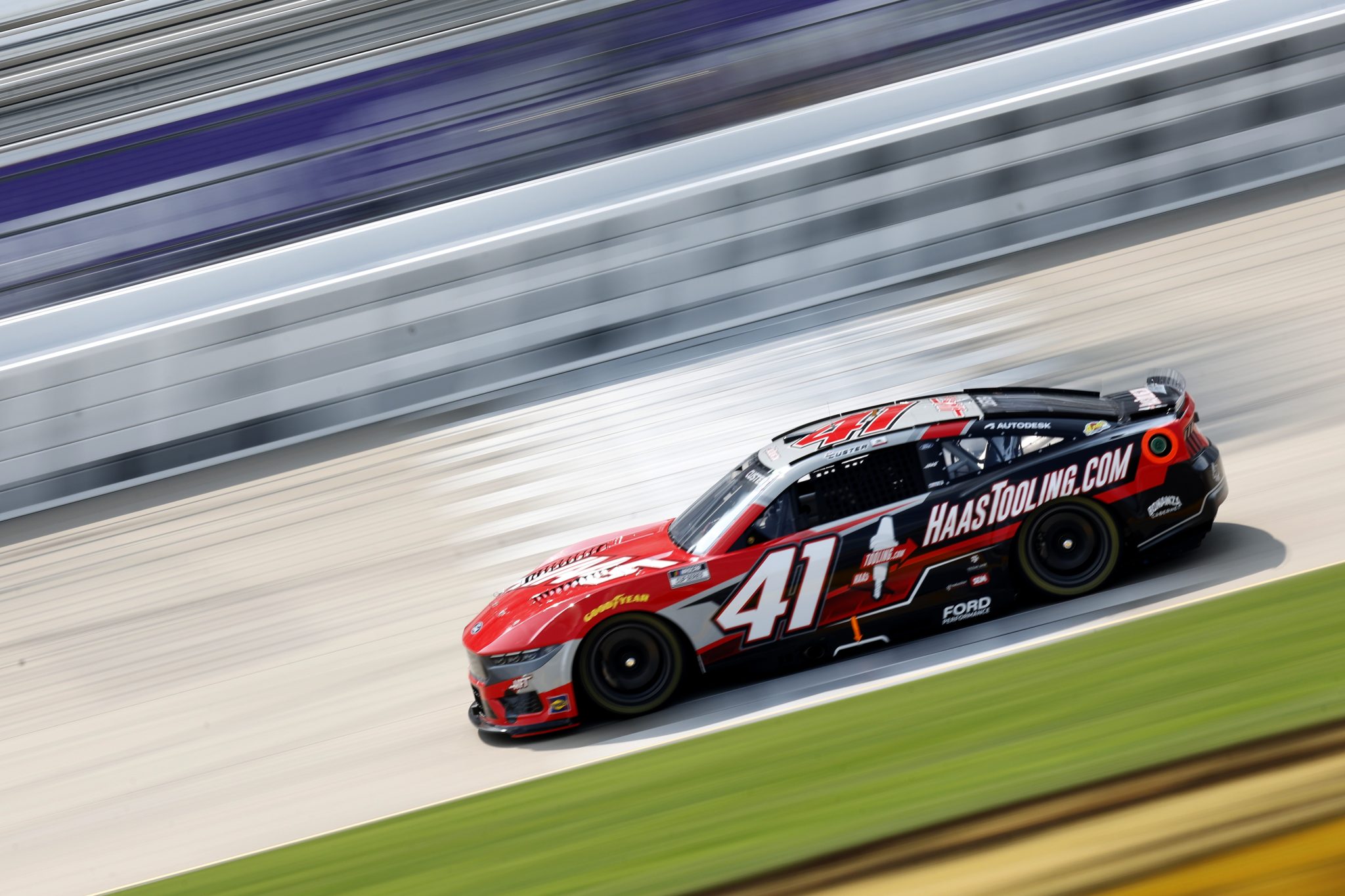 LEBANON, TENNESSEE - MAY 31: Cole Custer, driver of the #41 HaasTooling.com Ford, drives during practice for the NASCAR Cup Series Cracker Barrel 400 at Nashville Superspeedway on May 31, 2025 in Lebanon, Tennessee. (Photo by Sean Gardner/Getty Images) | Getty Images
