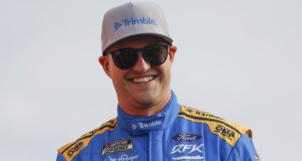 LEBANON, TENNESSEE - JUNE 01: Ryan Preece, driver of the #60 Trimble Ford, walks onstage during driver intros prior to the NASCAR Cup Series Cracker Barrel 400 at Nashville Superspeedway on June 01, 2025 in Lebanon, Tennessee. (Photo by Sean Gardner/Getty Images) | Getty Images