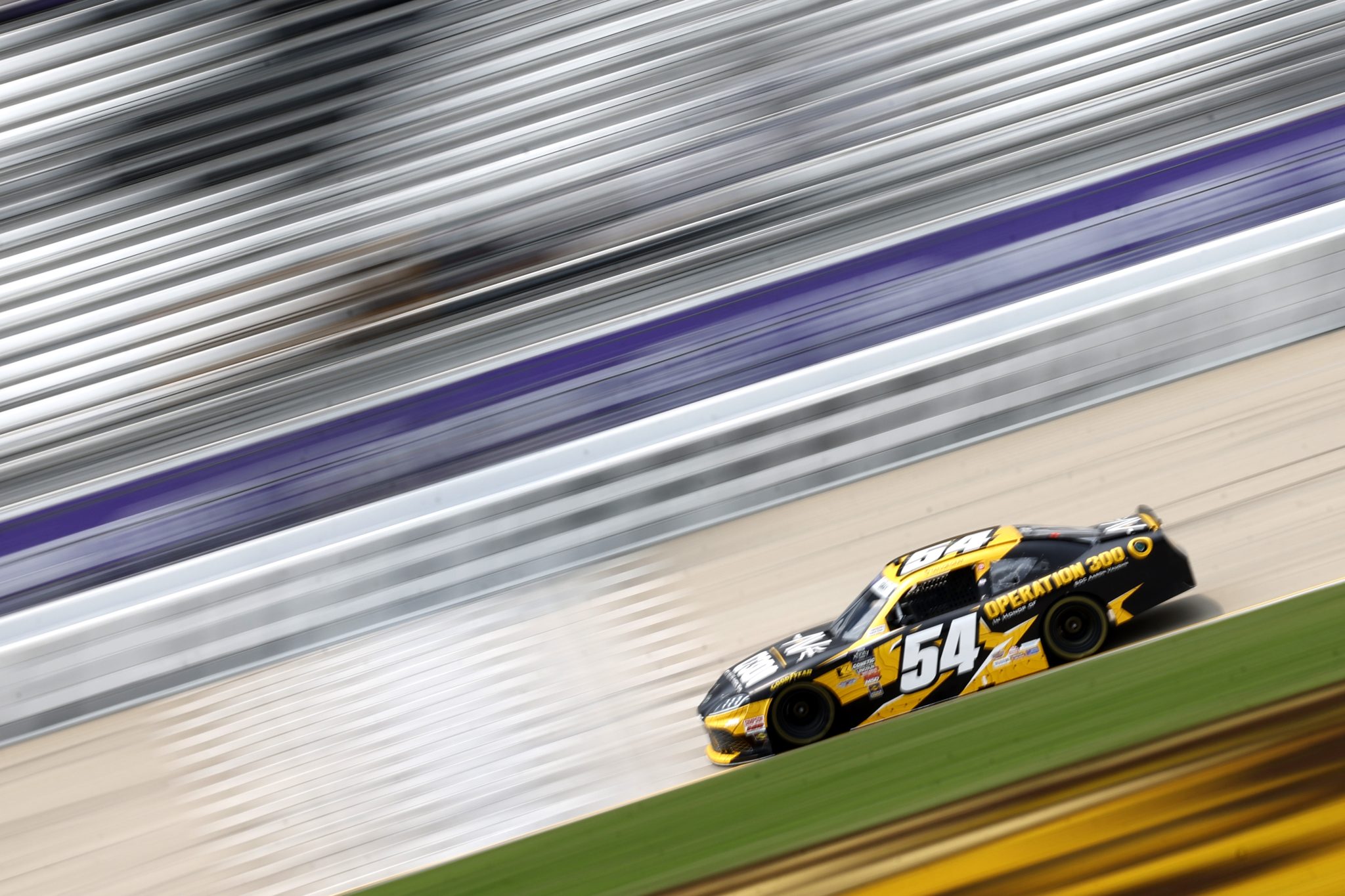 LEBANON, TENNESSEE - MAY 31: Taylor Gray, driver of the #54 Operation 300 Toyota, drives during practice for the NASCAR Xfinity Series Tennessee Lottery 250 at Nashville Superspeedway on May 31, 2025 in Lebanon, Tennessee. (Photo by Sean Gardner/Getty Images) | Getty Images