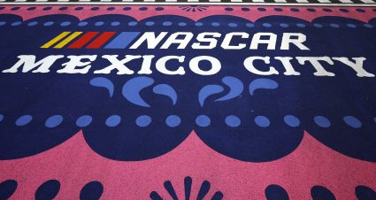 MEXICO CITY, MEXICO - JUNE 12: A detail view of NASCAR Mexico City signage during previews for the 2025 NASCAR Cup Series Mexico City at Autodromo Hermanos Rodriguez on June 12, 2025 in Mexico City, Mexico. (Photo by Sean Gardner/Getty Images) | Getty Images