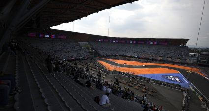 MEXICO CITY, MEXICO - JUNE 13: A general view of the grandstands during practice for the NASCAR Cup Series Viva Mexico 250 at Autodromo Hermanos Rodriguez on June 13, 2025 in Mexico City, Mexico. (Photo by Sean Gardner/Getty Images) | Getty Images