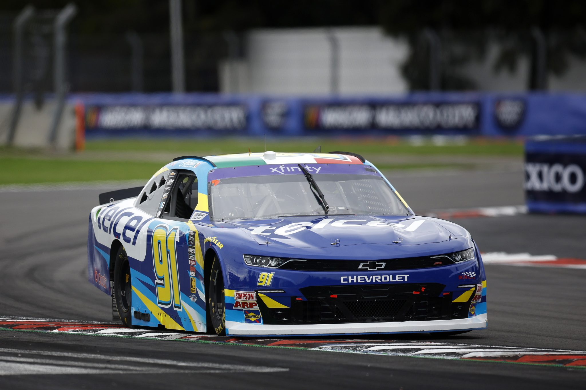 MEXICO CITY, MEXICO - JUNE 14: Andres Perez De Lara, driver of the #91 Telcel Chevrolet, drives during practice for the NASCAR Xfinity Series The Chilango 150 at Autodromo Hermanos Rodriguez on June 14, 2025 in Mexico City, Mexico. (Photo by Sean Gardner/Getty Images) | Getty Images