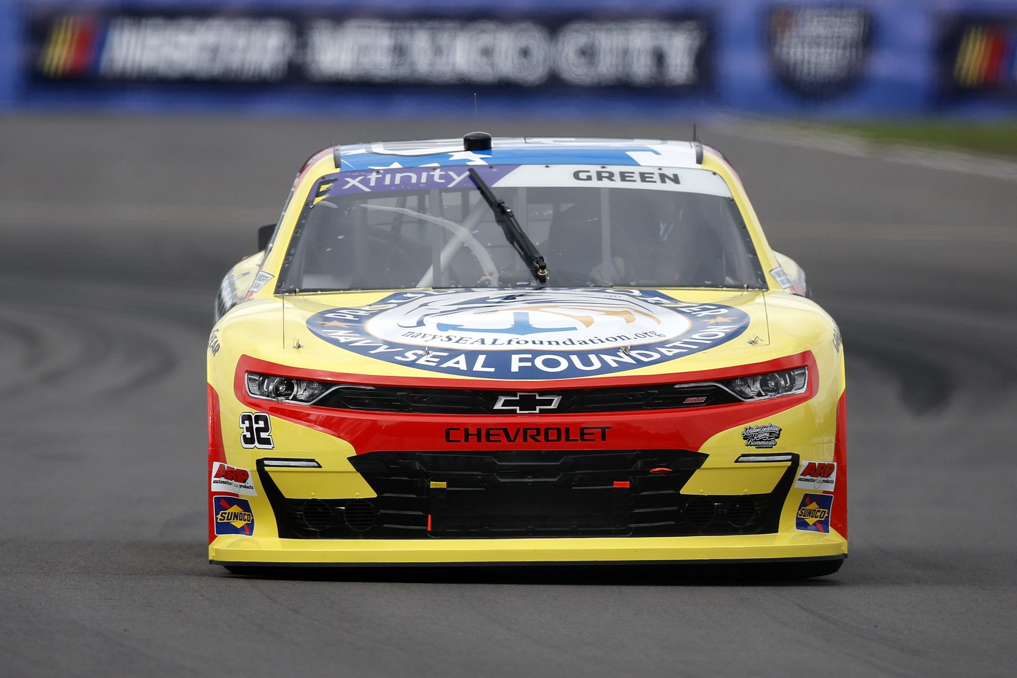 MEXICO CITY, MEXICO - JUNE 14: Austin Green, driver of the #32 3Dimensional.com Chevrolet, drives during practice for the NASCAR Xfinity Series The Chilango 150 at Autodromo Hermanos Rodriguez on June 14, 2025 in Mexico City, Mexico. (Photo by Sean Gardner/Getty Images) | Getty Images