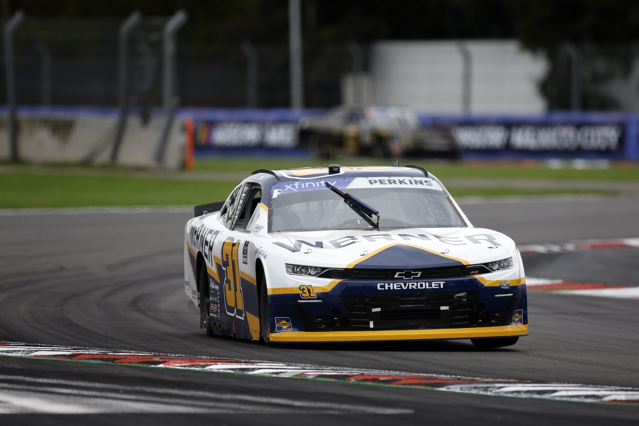 MEXICO CITY, MEXICO - JUNE 14: Blaine Perkins, driver of the #31 WERNER Chevrolet, drives during practice for the NASCAR Xfinity Series The Chilango 150 at Autodromo Hermanos Rodriguez on June 14, 2025 in Mexico City, Mexico. (Photo by Sean Gardner/Getty Images) | Getty Images