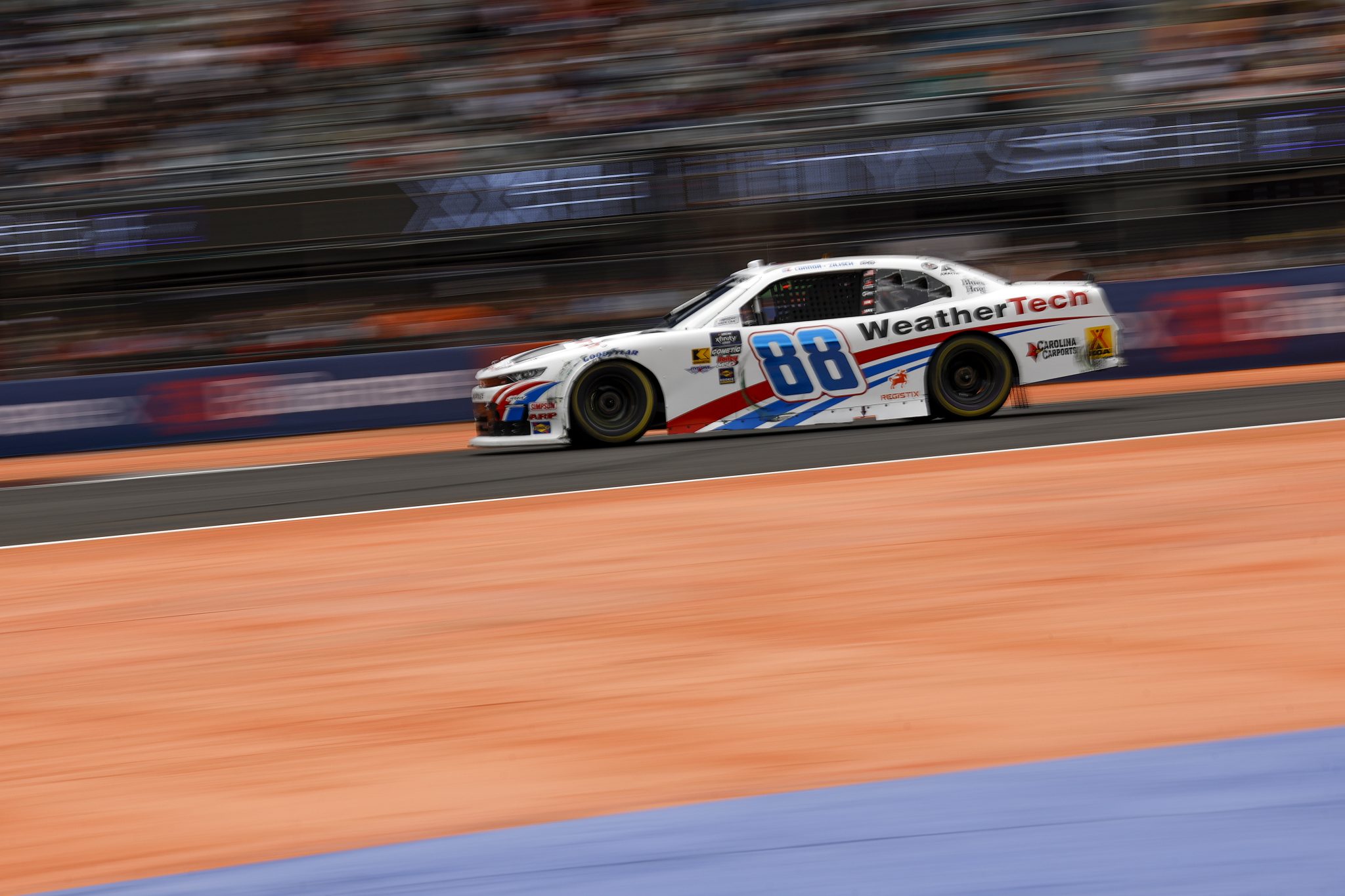 MEXICO CITY, MEXICO - JUNE 14: Connor Zilisch, driver of the #88 WeatherTech Chevrolet, drives during the NASCAR Xfinity Series The Chilango 150 at Autodromo Hermanos Rodriguez on June 14, 2025 in Mexico City, Mexico. (Photo by Sean Gardner/Getty Images) | Getty Images