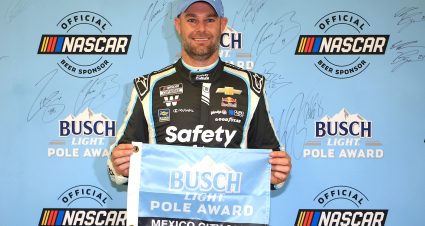 MEXICO CITY, MEXICO - JUNE 14: Shane Van Gisbergen, driver of the #88 Safety Culture Chevrolet, poses for photos after winning the pole award  during qualifying for the NASCAR Cup Series Viva Mexico 250 at Autodromo Hermanos Rodriguez on June 14, 2025 in Mexico City, Mexico. (Photo by Chris Graythen/Getty Images) | Getty Images