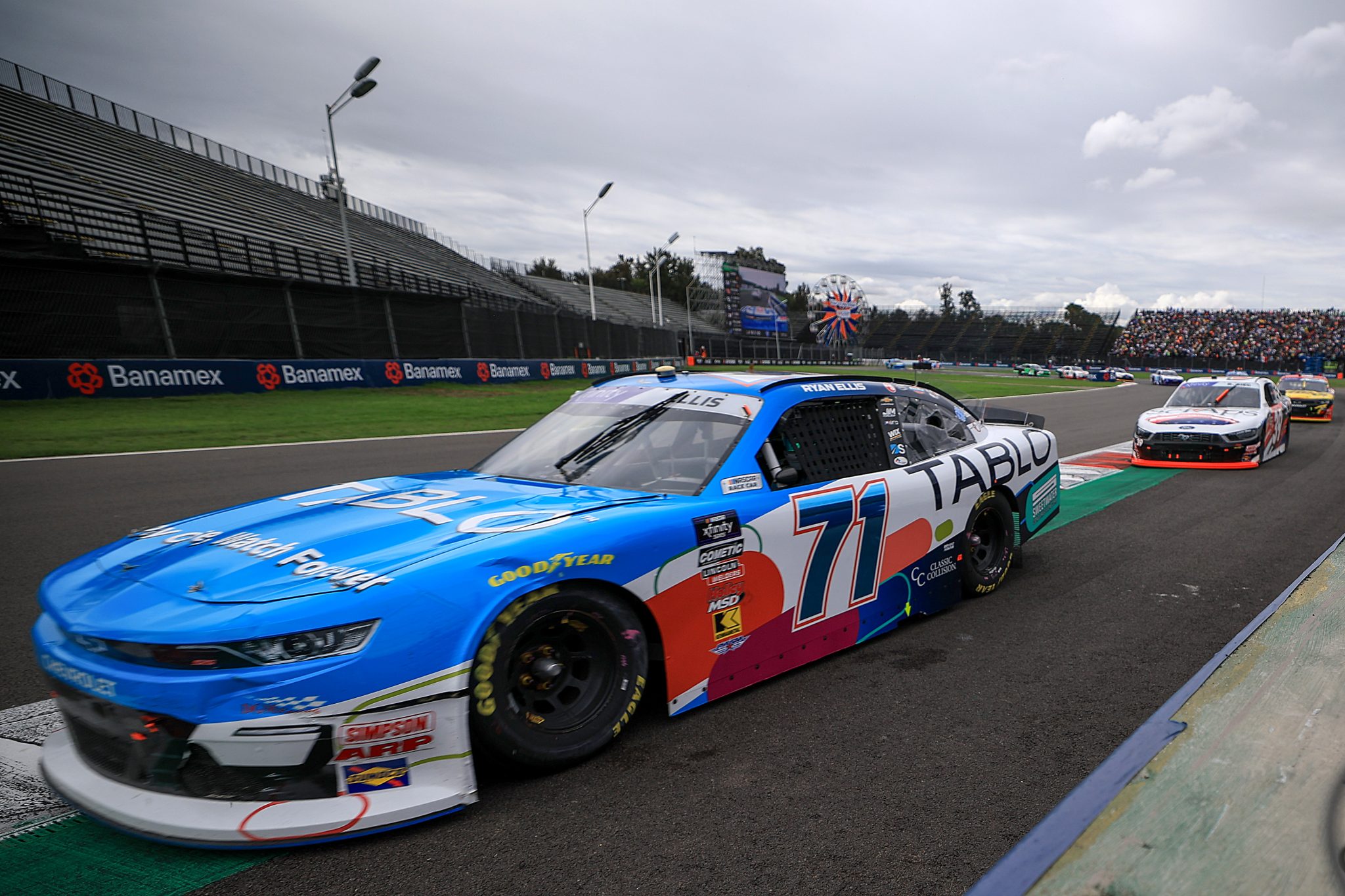 MEXICO CITY, MEXICO - JUNE 14: Ryan Ellis, driver of the #71 Tablo TV Chevrolet, exit the track to pit during the NASCAR Xfinity Series The Chilango 150 at Autodromo Hermanos Rodriguez on June 14, 2025 in Mexico City, Mexico. (Photo by Chris Graythen/Getty Images) | Getty Images