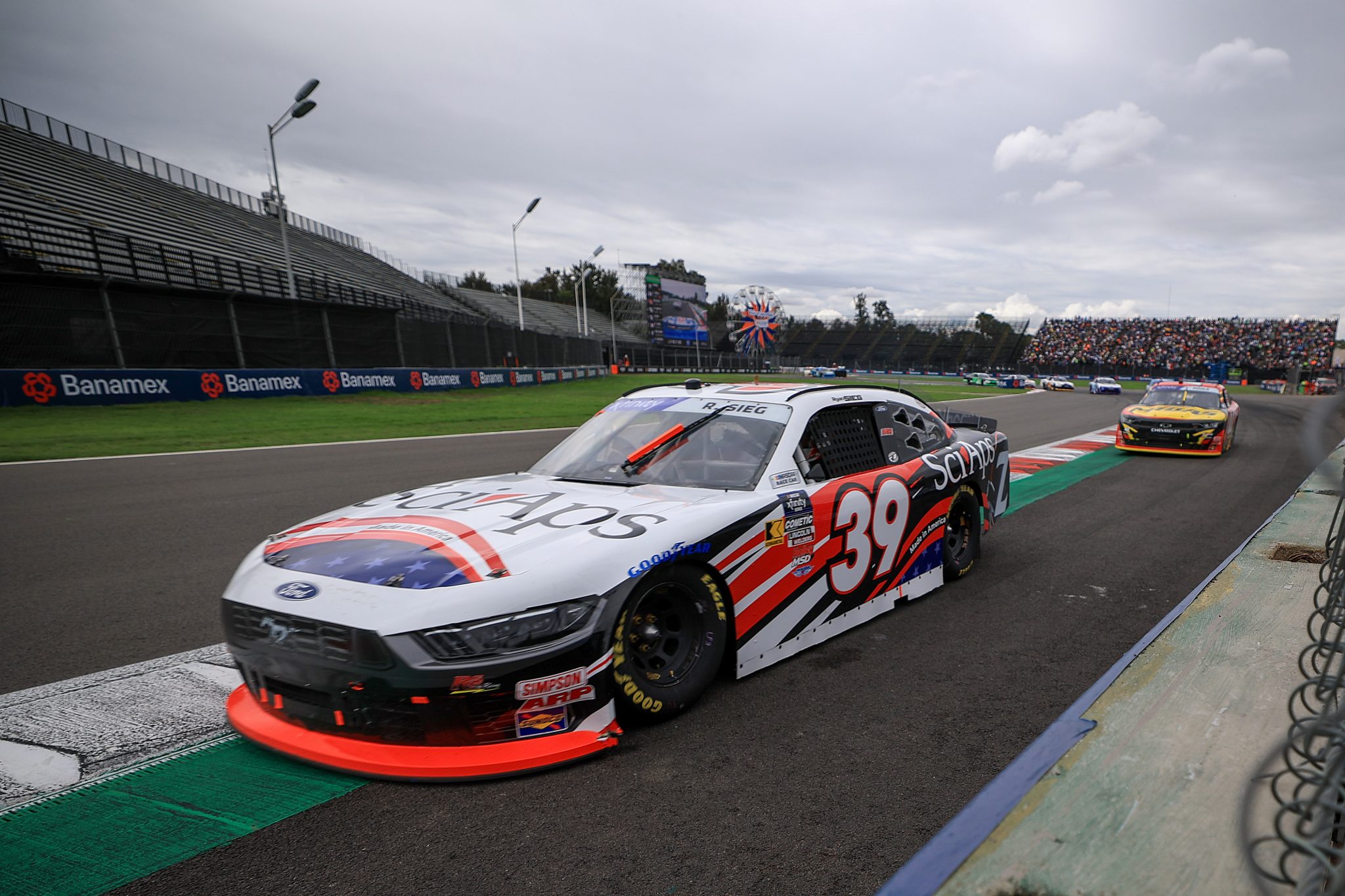 MEXICO CITY, MEXICO - JUNE 14: Ryan Sieg, driver of the #39 Sci Aps Ford, exit the track to pit during the NASCAR Xfinity Series The Chilango 150 at Autodromo Hermanos Rodriguez on June 14, 2025 in Mexico City, Mexico. (Photo by Chris Graythen/Getty Images) | Getty Images