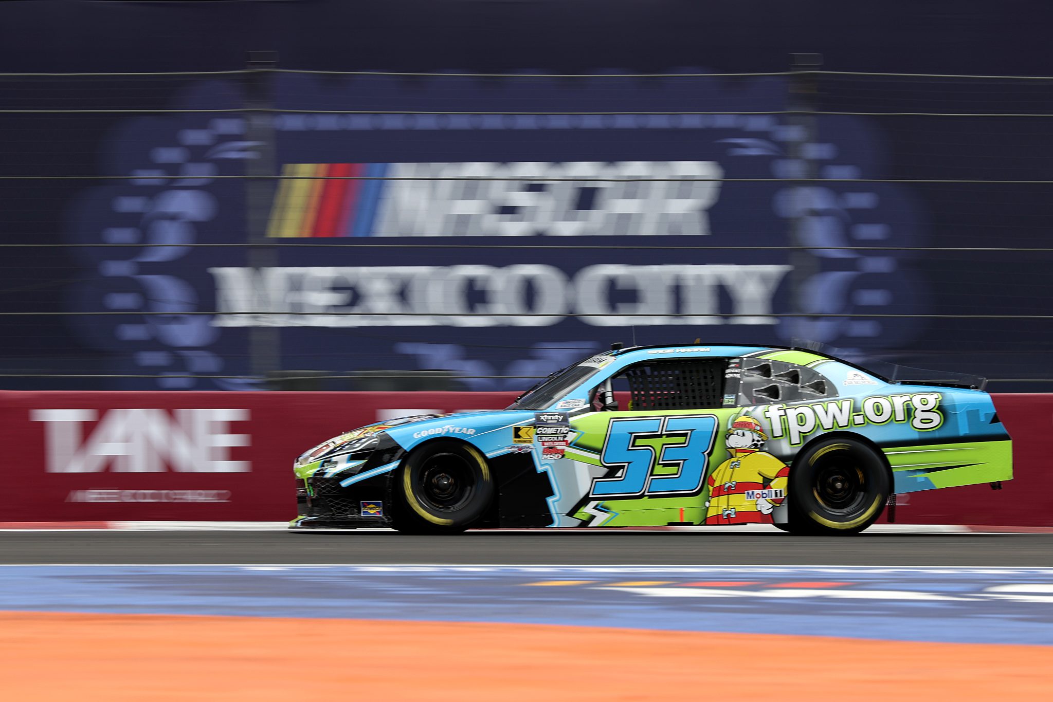 MEXICO CITY, MEXICO - JUNE 14: Sage Karam, driver of the #53 NFPA Toyota, drives during practice for the NASCAR Xfinity Series The Chilango 150 at Autodromo Hermanos Rodriguez on June 14, 2025 in Mexico City, Mexico. (Photo by James Gilbert/Getty Images) | Getty Images