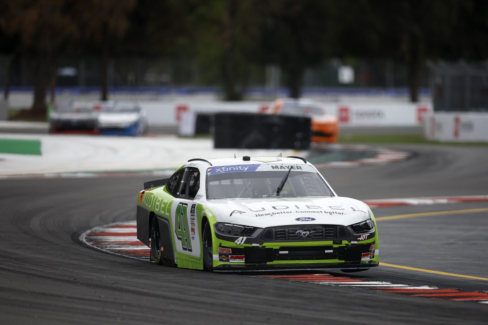 MEXICO CITY, MEXICO - JUNE 14: Sam Mayer, driver of the #41 Audibel Ford, drives during practice for the NASCAR Xfinity Series The Chilango 150 at Autodromo Hermanos Rodriguez on June 14, 2025 in Mexico City, Mexico. (Photo by Sean Gardner/Getty Images) | Getty Images