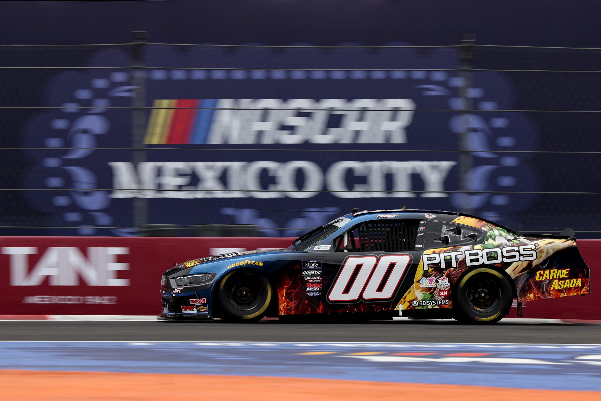 MEXICO CITY, MEXICO - JUNE 14: Sheldon Creed, driver of the #00 Pit Boss Ford, drives during practice for the NASCAR Xfinity Series The Chilango 150 at Autodromo Hermanos Rodriguez on June 14, 2025 in Mexico City, Mexico. (Photo by James Gilbert/Getty Images) | Getty Images