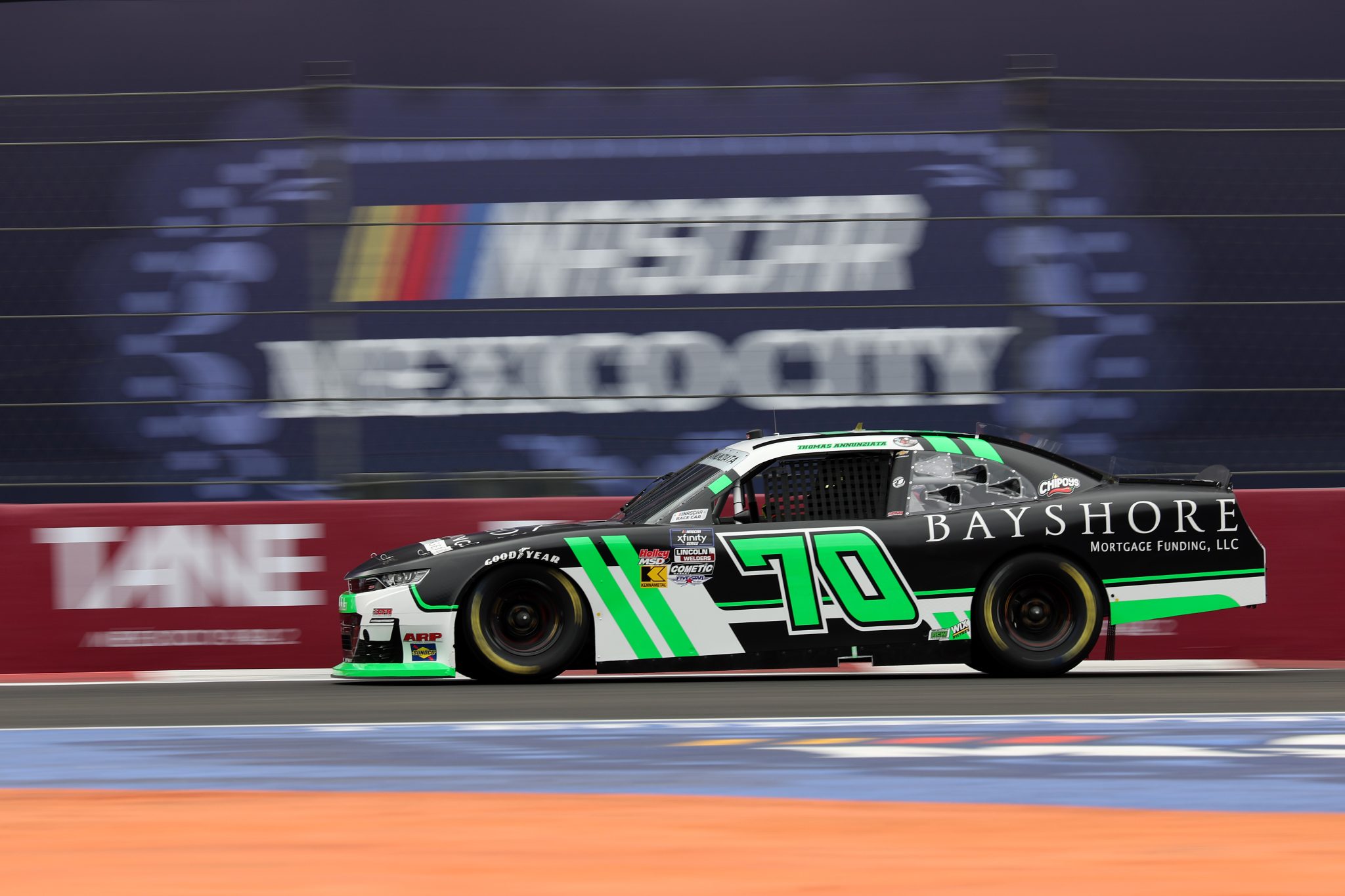 MEXICO CITY, MEXICO - JUNE 14: Thomas Annunziata, driver of the #70 Bayshore Mortgage Chevrolet, drives during practice for the NASCAR Xfinity Series The Chilango 150 at Autodromo Hermanos Rodriguez on June 14, 2025 in Mexico City, Mexico. (Photo by James Gilbert/Getty Images) | Getty Images