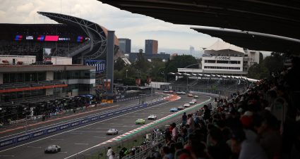 MEXICO CITY, MEXICO - JUNE 15: A general view of racing from the grandstands during the NASCAR Cup Series Viva Mexico 250 at Autodromo Hermanos Rodriguez on June 15, 2025 in Mexico City, Mexico. (Photo by James Gilbert/Getty Images) | Getty Images