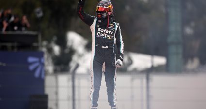 MEXICO CITY, MEXICO - JUNE 15: Shane Van Gisbergen, driver of the #88 Safety Culture Chevrolet, celebrates in victory lane after winning the NASCAR Cup Series Viva Mexico 250 at Autodromo Hermanos Rodriguez on June 15, 2025 in Mexico City, Mexico. (Photo by James Gilbert/Getty Images) | Getty Images