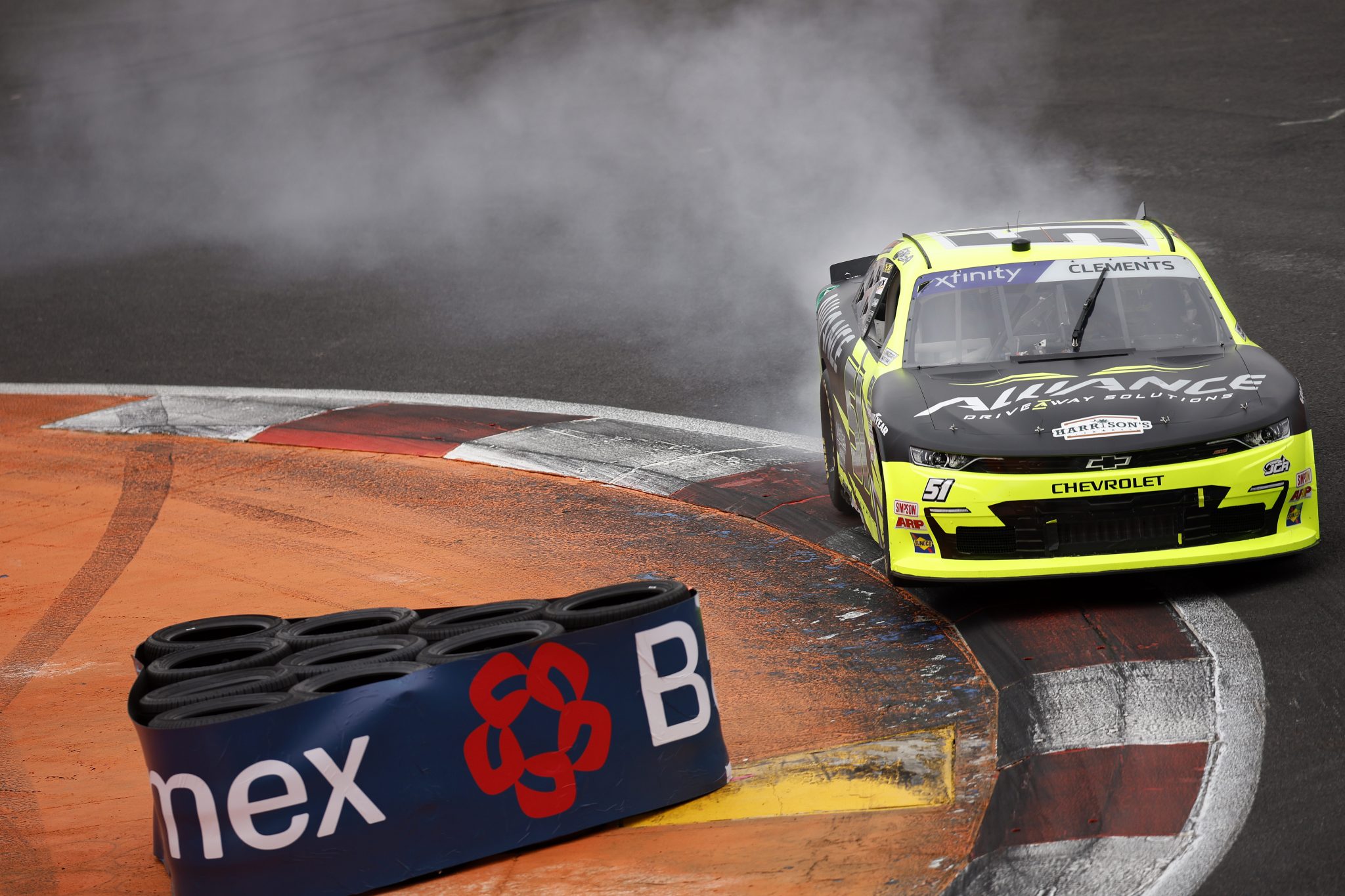 MEXICO CITY, MEXICO - JUNE 14: Jeremy Clements, driver of the #51 Allaince Driveway Solutions Chevrolet, drives during the NASCAR Xfinity Series The Chilango 150 at Autodromo Hermanos Rodriguez on June 14, 2025 in Mexico City, Mexico. (Photo by Sean Gardner/Getty Images) | Getty Images