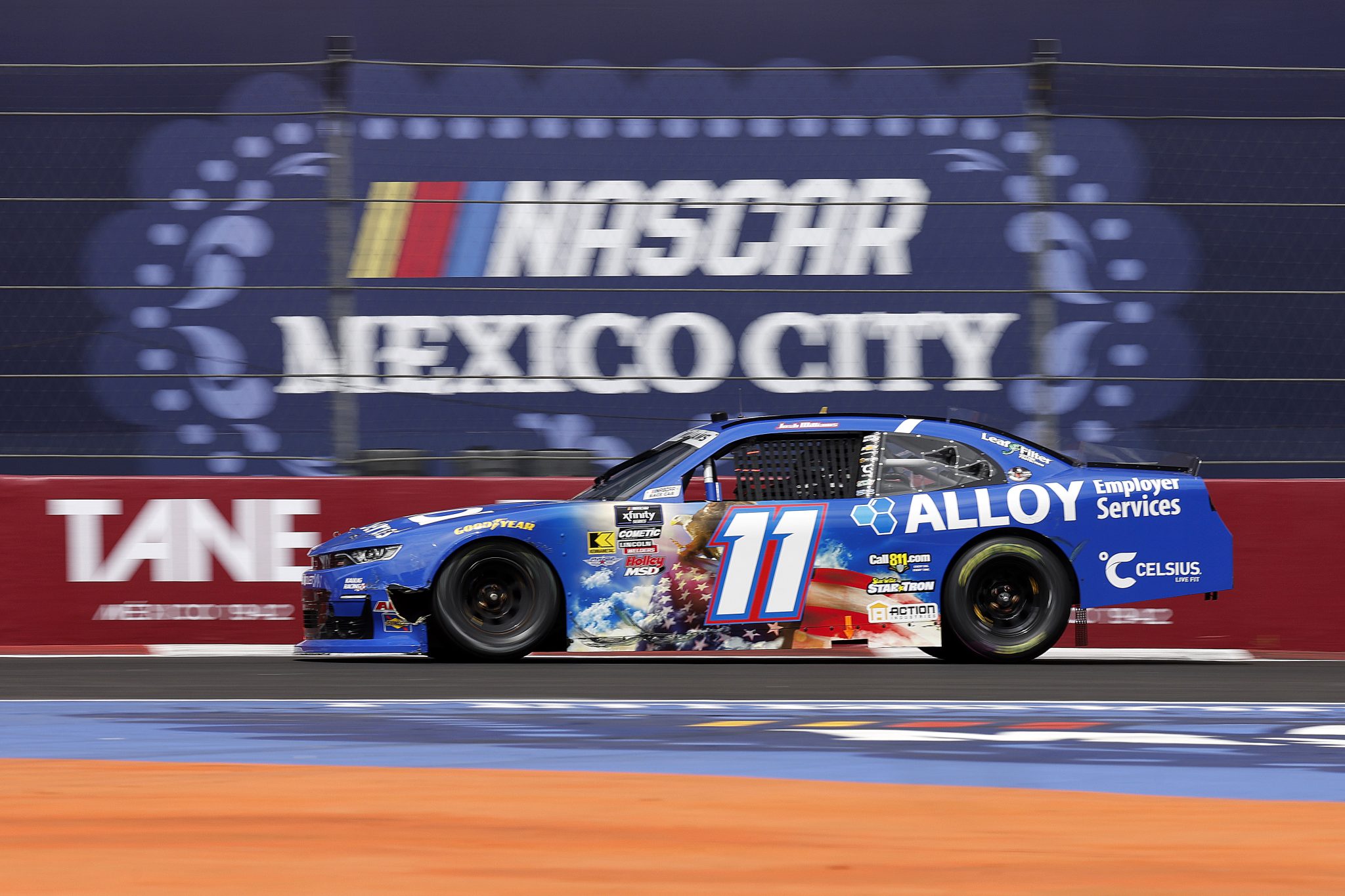 MEXICO CITY, MEXICO - JUNE 14: Josh Williams, driver of the #11 Alloy Employer Services Chevrolet, drives during the NASCAR Xfinity Series The Chilango 150 at Autodromo Hermanos Rodriguez on June 14, 2025 in Mexico City, Mexico. (Photo by Sean Gardner/Getty Images) | Getty Images