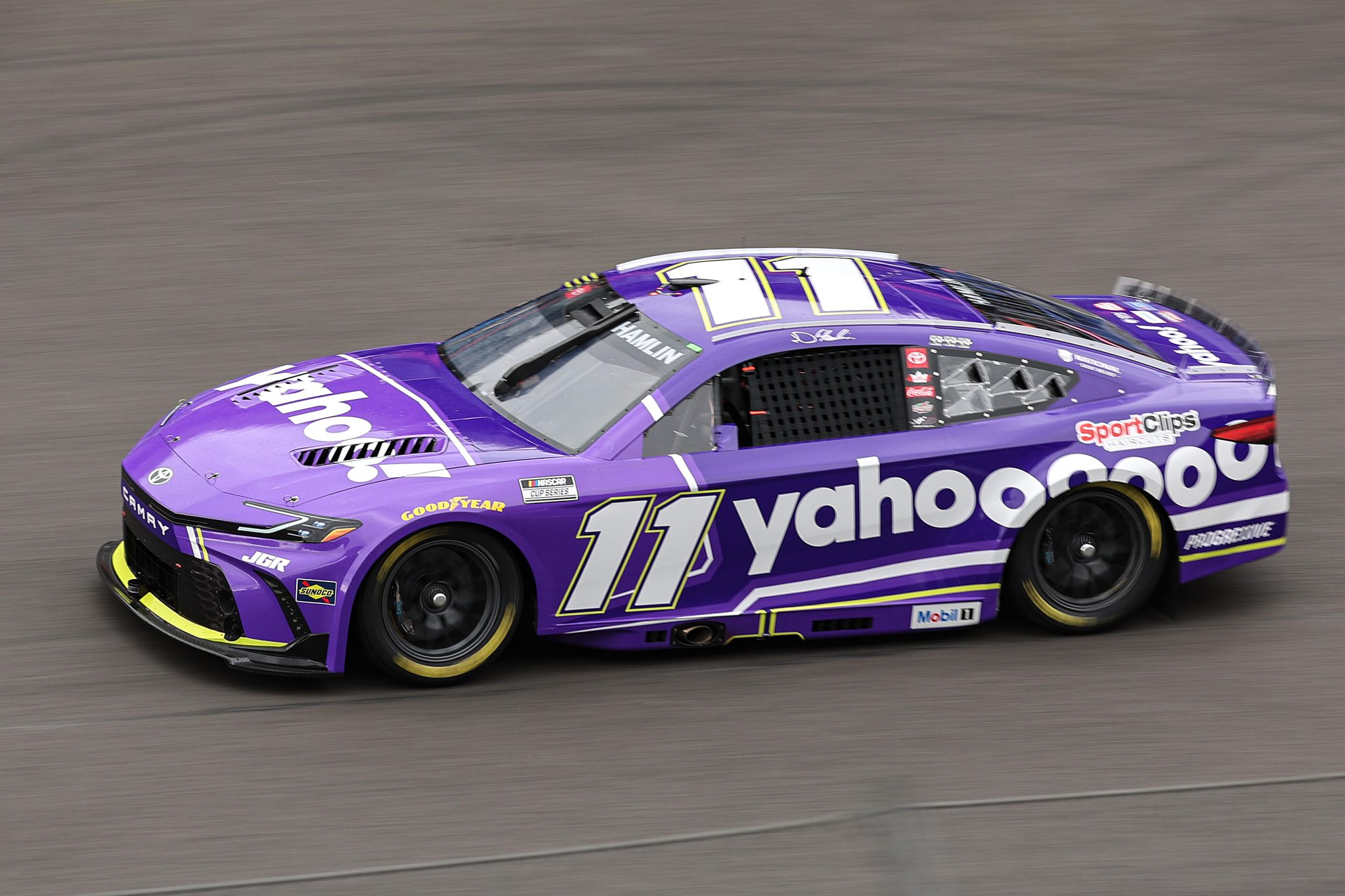 MEXICO CITY, MEXICO - JUNE 15: Ryan Truex, driver of the #11 Yahoo! Toyota, drives during the NASCAR Cup Series Viva Mexico 250 at Autodromo Hermanos Rodriguez on June 15, 2025 in Mexico City, Mexico. (Photo by James Gilbert/Getty Images) | Getty Images