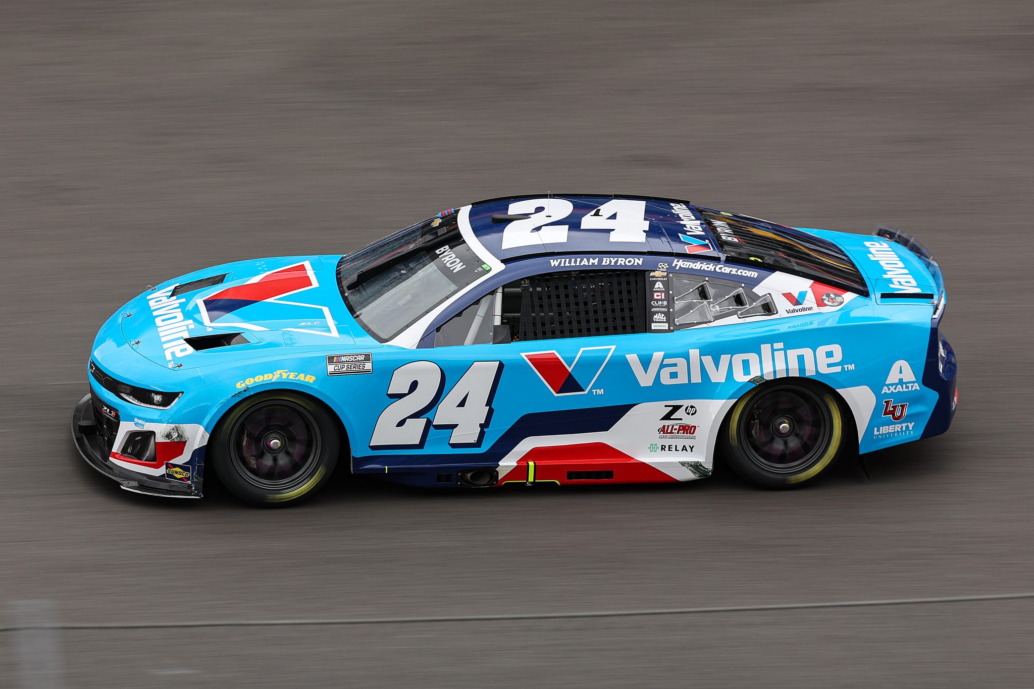 MEXICO CITY, MEXICO - JUNE 15: William Byron, driver of the #24 Valvoline Chevrolet, drives during the NASCAR Cup Series Viva Mexico 250 at Autodromo Hermanos Rodriguez on June 15, 2025 in Mexico City, Mexico. (Photo by James Gilbert/Getty Images) | Getty Images