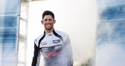 SEBRING, FLORIDA - MARCH 15: Jordan Taylor driver of the #40 Cadillac Wayne Taylor Racing Cadillac V- Series.R is introduced before  the IMSA WeatherTech Championship Mobil 1 Twelve Hours of Sebring at Sebring International Raceway on March 15, 2025 in Sebring, Florida. (Photo by James Gilbert/Getty Images)