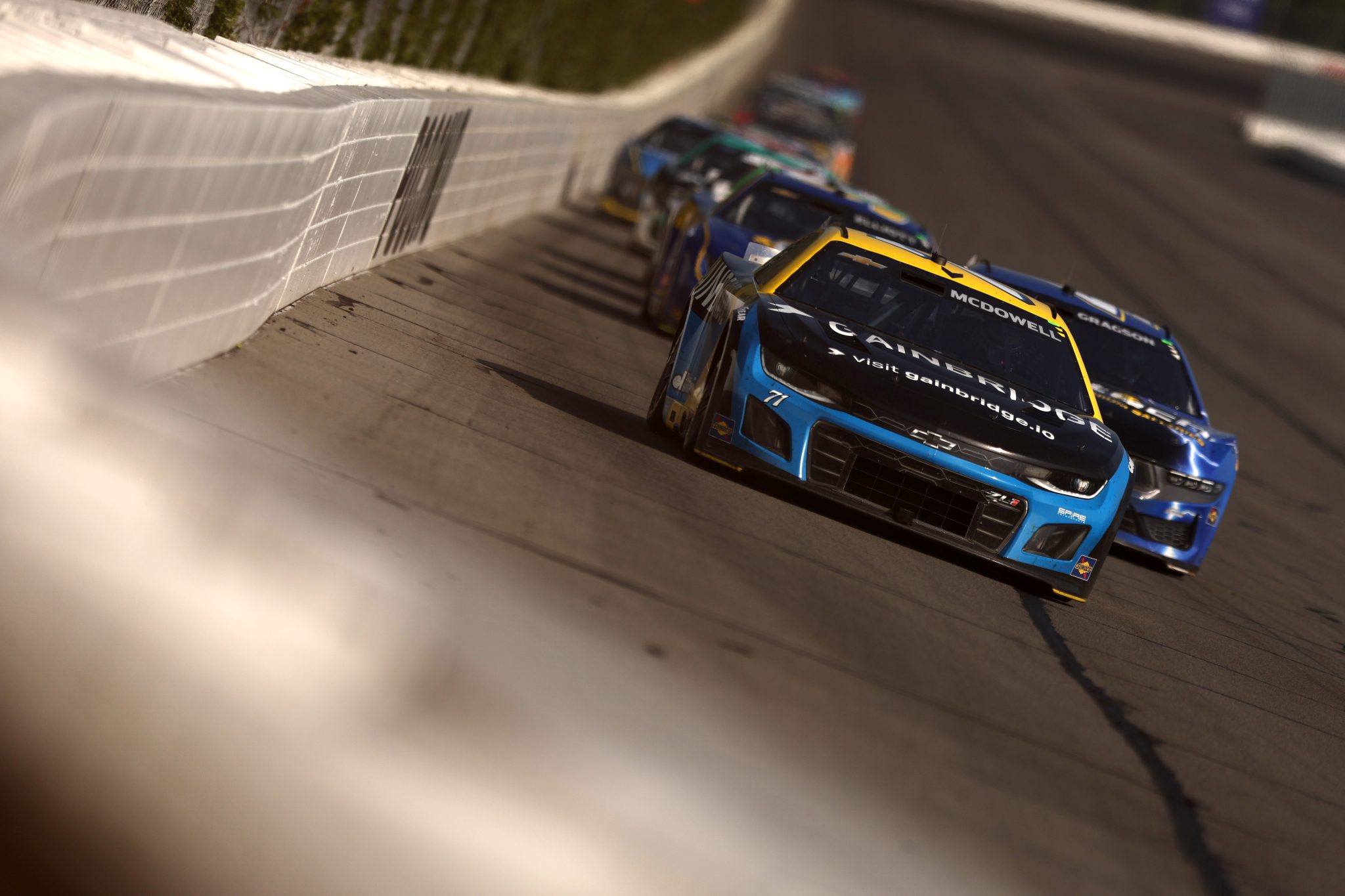 LONG POND, PENNSYLVANIA - JUNE 22: Michael McDowell, driver of the #71 Gainbridge Chevrolet, drives during the NASCAR Cup Series The Great American Getaway 400 at Pocono Raceway on June 22, 2025 in Long Pond, Pennsylvania. (Photo by Meg Oliphant/Getty Images) | Getty Images