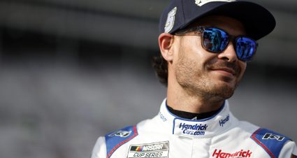 HAMPTON, GEORGIA - JUNE 27: Kyle Larson, driver of the #5 HendrickCars.com Chevrolet, looks on during qualifying for the NASCAR Cup Series Quaker State 400 Available at Walmart at Echo Park Speedway on June 27, 2025 in Hampton, Georgia. (Photo by Sean Gardner/Getty Images) | Getty Images