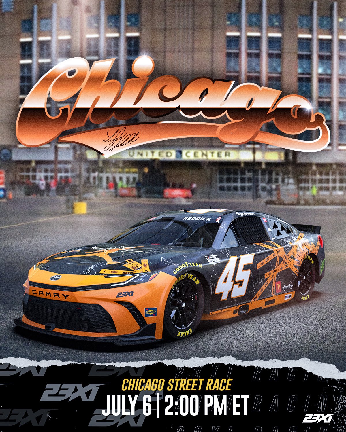 Tyler Reddick Chicago Scheme
