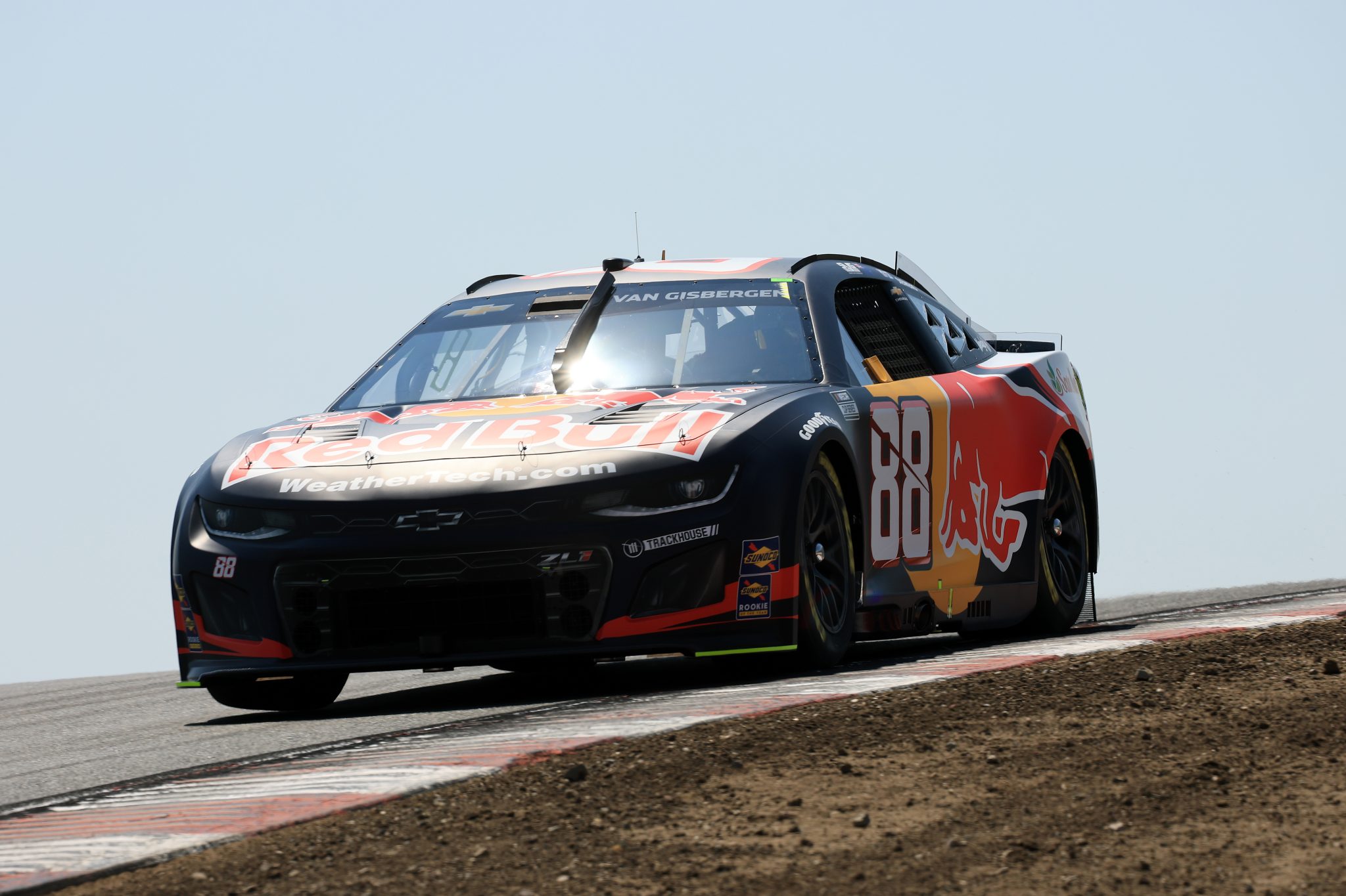 SONOMA, CALIFORNIA - JULY 12: Shane Van Gisbergen, driver of the #88 Red Bull Chevrolet, drives during qualifying for the NASCAR Cup Series Toyota/Save Mart 350 at Sonoma Raceway on July 12, 2025 in Sonoma, California. (Photo by Chris Graythen/Getty Images) | Getty Images