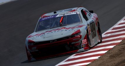 SONOMA, CALIFORNIA - JULY 11: Matt DiBenedetto, driver of the #99 Viking Motorsports Chevrolet, drivesduring qualifying for the NASCAR Xfinity Series Pit Boss/FoodMaxx 250 at Sonoma Raceway on July 11, 2025 in Sonoma, California. (Photo by Meg Oliphant/Getty Images) | Getty Images