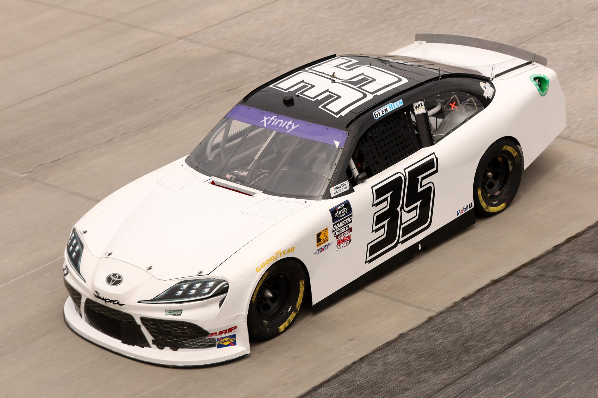 DOVER, DELAWARE - JULY 19: Glen Reen, driver of the #35 TBD Toyota, drives during practice for the NASCAR Xfinity Series BetRivers 200 at Dover Motor Speedway on July 19, 2025 in Dover, Delaware. (Photo by Meg Oliphant/Getty Images) | Getty Images