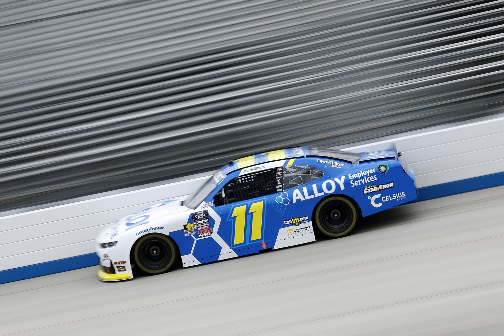 DOVER, DELAWARE - JULY 19: Josh Williams, driver of the #11 Alloy Employer Services Chevrolet, drives during practice for the NASCAR Xfinity Series BetRivers 200 at Dover Motor Speedway on July 19, 2025 in Dover, Delaware. (Photo by Sean Gardner/Getty Images) | Getty Images