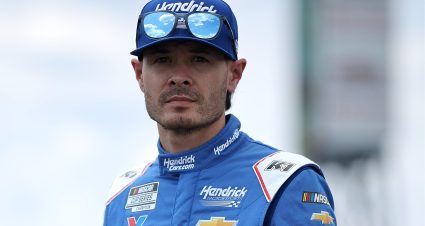 LONG POND, PENNSYLVANIA - JUNE 21: Kyle Larson, driver of the #5 HendrickCars.com Chevrolet, looks on during practice for the NASCAR Cup Series The Great American Getaway 400 at Pocono Raceway on June 21, 2025 in Long Pond, Pennsylvania. (Photo by Jonathan Bachman/Getty Images) | Getty Images