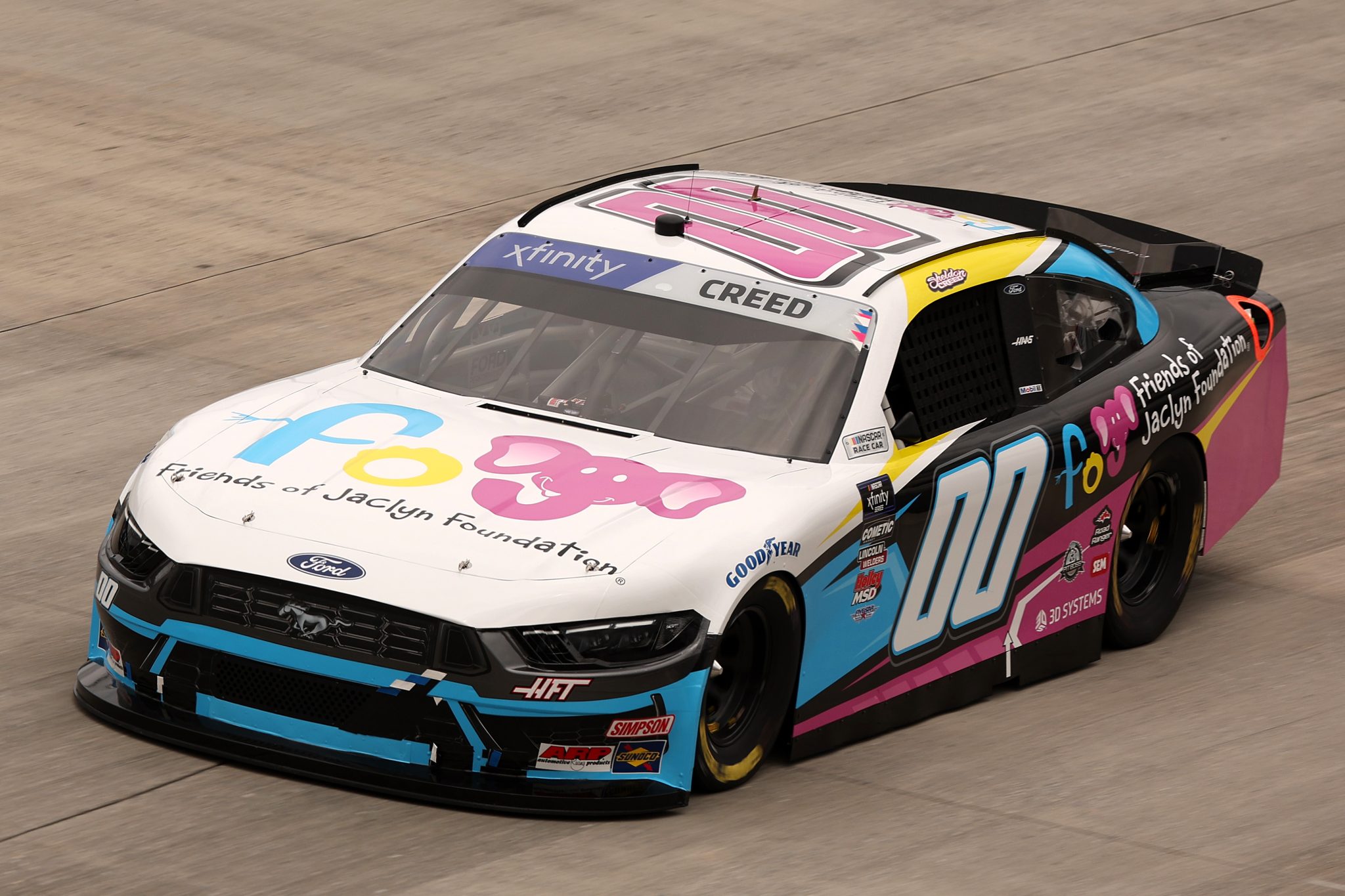 DOVER, DELAWARE - JULY 19: Sheldon Creed, driver of the #00 Friends of Jaclyn Ford, drives during practice for the NASCAR Xfinity Series BetRivers 200 at Dover Motor Speedway on July 19, 2025 in Dover, Delaware. (Photo by Meg Oliphant/Getty Images) | Getty Images