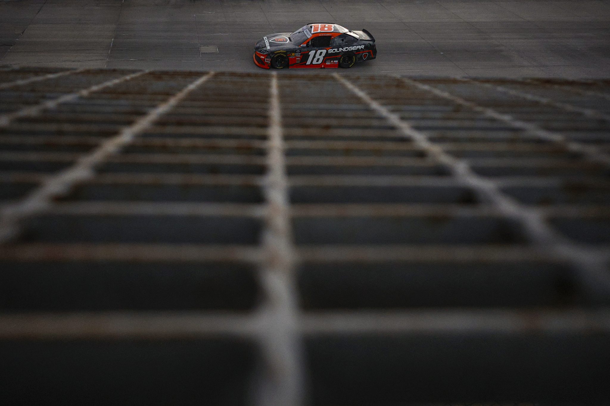 DOVER, DELAWARE - JULY 19: William Sawalich, driver of the #18 Soundgear Toyota, drives during the NASCAR Xfinity Series BetRivers 200 at Dover Motor Speedway on July 19, 2025 in Dover, Delaware. (Photo by Sean Gardner/Getty Images) | Getty Images