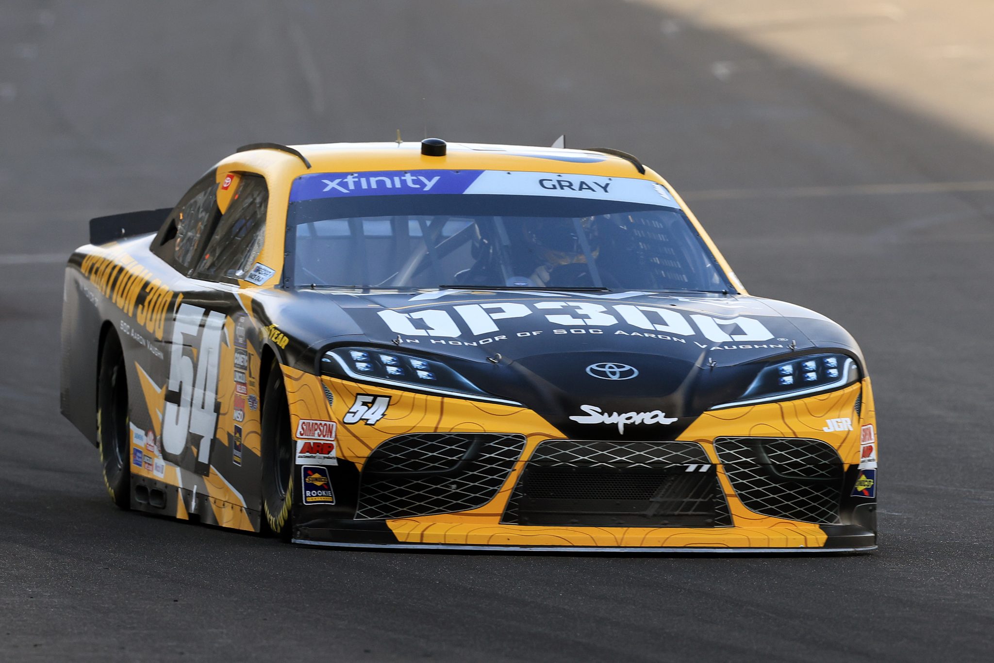 INDIANAPOLIS, INDIANA - JULY 26: Taylor Gray, driver of the #54 Operation 300 Toyota, drives during the NASCAR Xfinity Series Pennzoil 250 at Indianapolis Motor Speedway on July 26, 2025 in Indianapolis, Indiana. (Photo by Justin Casterline/Getty Images) | Getty Images