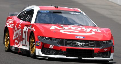 INDIANAPOLIS, INDIANA - JULY 27: Cody Ware, driver of the #51 Arby's Ford, drives during the NASCAR Cup Series Brickyard 400 Presented by PPG at Indianapolis Motor Speedway on July 27, 2025 in Indianapolis, Indiana. (Photo by Justin Casterline/Getty Images) | Getty Images