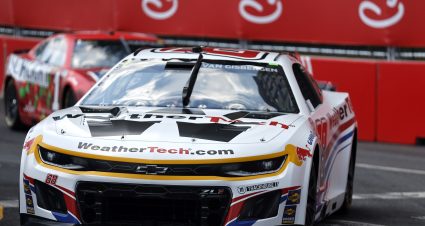 CHICAGO, ILLINOIS - JULY 05: Shane Van Gisbergen, driver of the #88 WeatherTech Chevrolet, drives during practice for the NASCAR Cup Series Grant Park 165 at Chicago Street Course on July 05, 2025 in Chicago, Illinois. (Photo by Logan Riely/Getty Images) | Getty Images