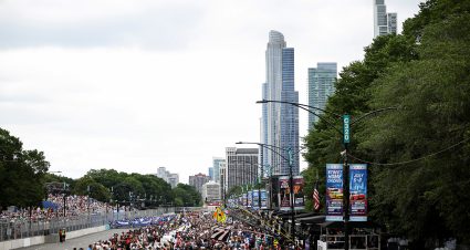 CHICAGO, ILLINOIS - JULY 06: A general view of the grid prior to the NASCAR Cup Series Grant Park 165 at Chicago Street Course on July 06, 2025 in Chicago, Illinois. (Photo by James Gilbert/Getty Images) | Getty Images