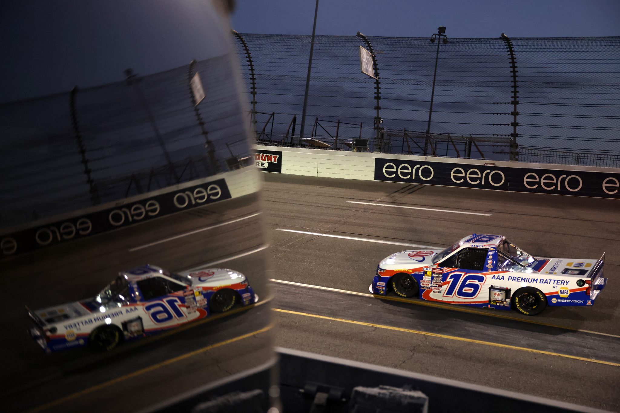 RICHMOND, VIRGINIA - AUGUST 15: Christian Eckes, driver of the #16 AAA Premium Battery Chevrolet, drives during the NASCAR Craftsman Truck Series eero 250 at Richmond Raceway on August 15, 2025 in Richmond, Virginia. (Photo by Samuel Corum/Getty Images) | Getty Images