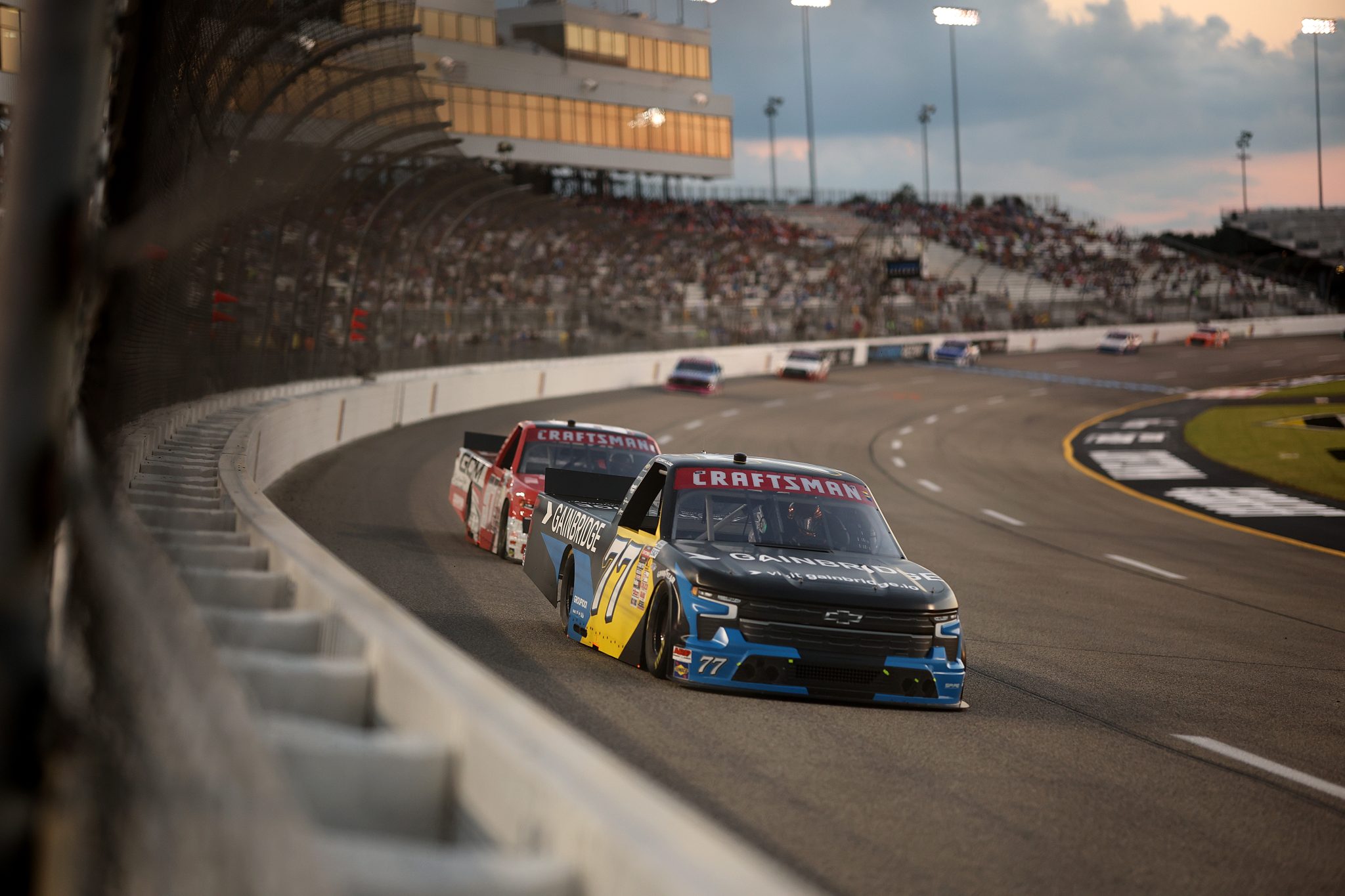 RICHMOND, VIRGINIA - AUGUST 15: Corey LaJoie, driver of the #77 Gainbridge Chevrolet, drives during the NASCAR Craftsman Truck Series eero 250 at Richmond Raceway on August 15, 2025 in Richmond, Virginia. (Photo by Chris Graythen/Getty Images) | Getty Images
