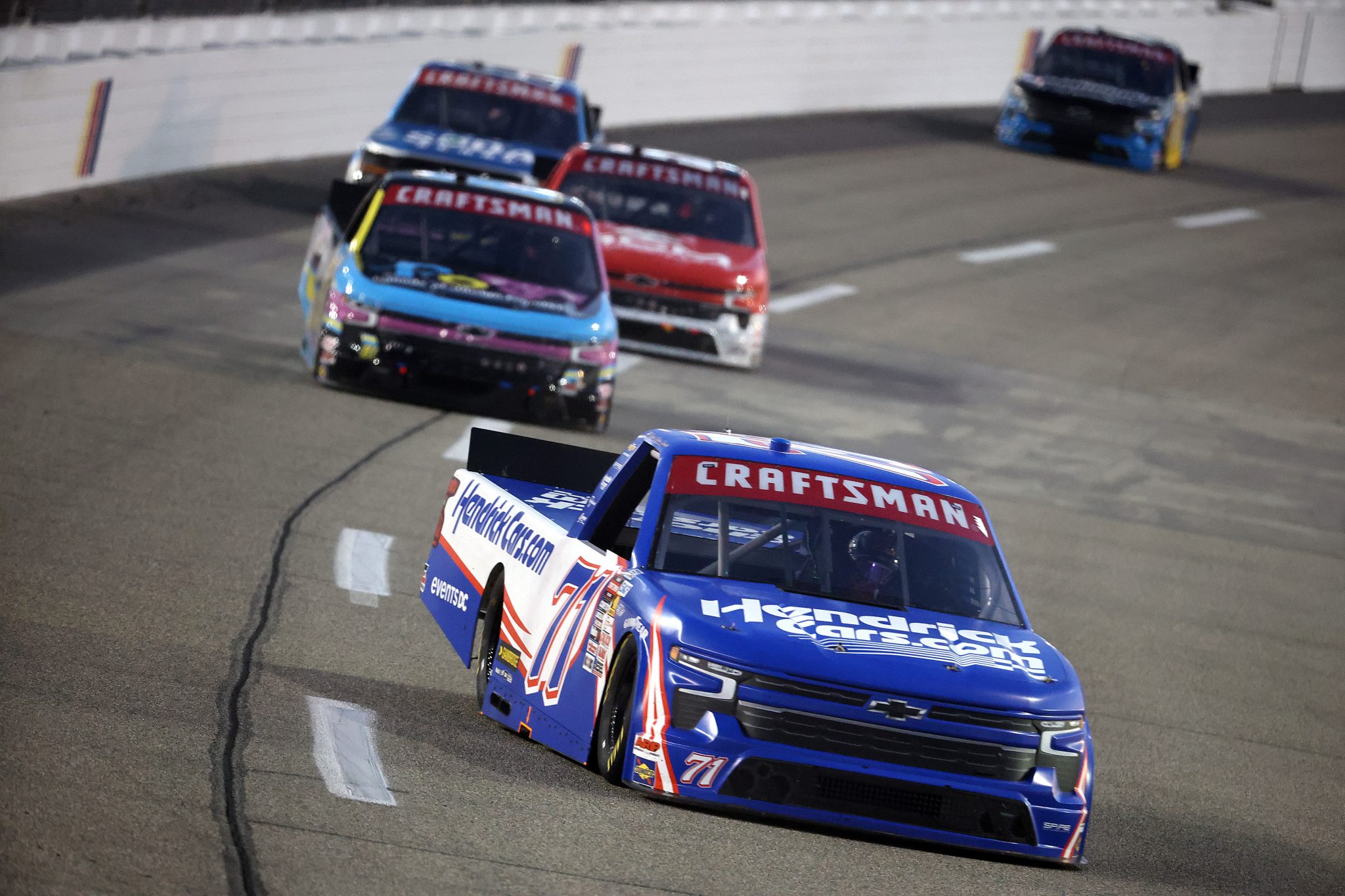 RICHMOND, VIRGINIA - AUGUST 15: Rajah Caruth, driver of the #71 HendrickCars.com Chevrolet, drives during the NASCAR Craftsman Truck Series eero 250 at Richmond Raceway on August 15, 2025 in Richmond, Virginia. (Photo by Chris Graythen/Getty Images) | Getty Images