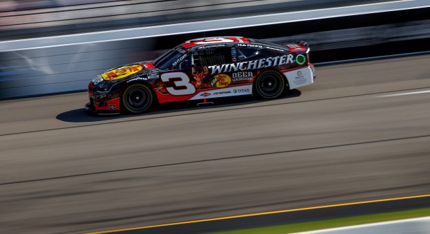 RICHMOND, VIRGINIA - AUGUST 15: Austin Dillon, driver of the #3 Bass Pro/Winchester Chevrolet, drives during practice for the NASCAR Cup Series Cook Out 400 - Practice at Richmond Raceway on August 15, 2025 in Richmond, Virginia. (Photo by Samuel Corum/Getty Images) | Getty Images