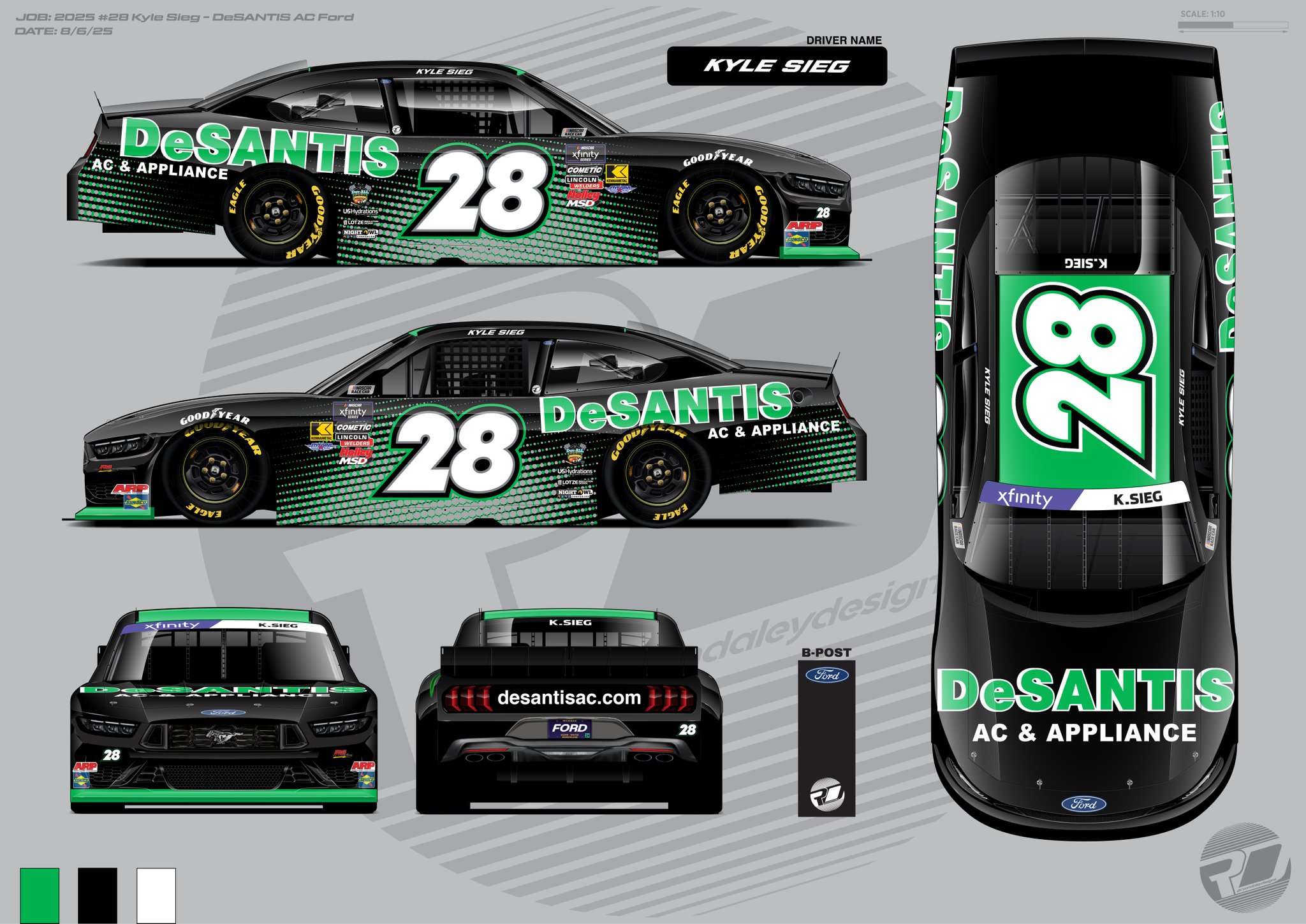 Kyle Sieg Daytona Scheme