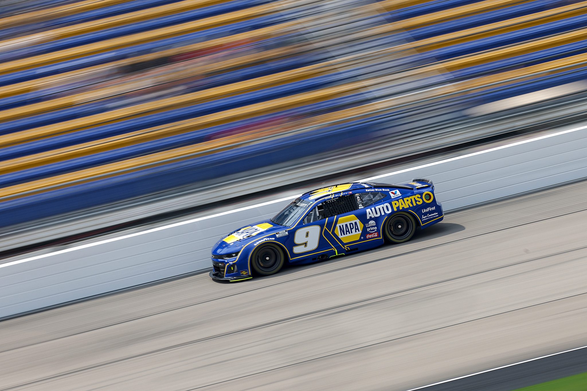 NEWTON, IOWA - AUGUST 02: Chase Elliott, driver of the #9 NAPA Auto Parts Chevrolet, drives during practice for the NASCAR Cup Series Iowa Corn 350 Powered by Ethanol at Iowa Speedway on August 02, 2025 in Newton, Iowa. (Photo by Sean Gardner/Getty Images) | Getty Images
